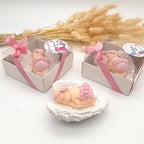 Baby Shower Favor, Set of Stone Angel with Wing Baby Favor Magnet, Baptism Return giveaways Pink White Blue Girl Boy Favor Magnets, Gender Reveal, Communion Gifts (White Wing Pink Baby, Set of 30) - Image 5