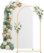 6.6FT Arch Backdrop Stand and White Cover Set,Balloon Arch Stand by Unknown