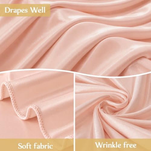 Big Dusty Pink Bow Backdrop Party Decorations Pink Bow Decor 48x24x120 Inches Giant Bow Birthday Party Backdrop for Wedding Baby Shower Bridal Shower Photography Coquette Room Decor - Image 4