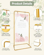 Wedding Easel Stand, 3 type Welcome To Our Wedding Sign Display Stand - Image 5