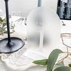 Frosted Arch Table Numbers for Wedding, 15 Pack 5"x7" Frosted Arch Acrylic Signs with Holder Acrylic Table Numbers 1-15, Perfect for Wedding Centerpiece Decoration - Image 3