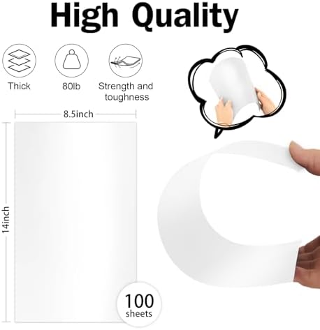 Shimmer Cardstock Legal Cardstock 8.5x14 White - Image 2