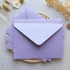 50PCS A7 Purple Envelopes with Floral Liner, 5.3×7.6" Envelopes - Image 6