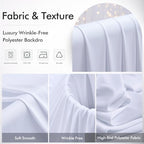10ftx12ft White Backdrop Curtains for Wedding Party 2 Panels 5×12FT Tall - Image 5