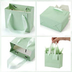 Zhanmai 4.7 x 2.4 x 3.9 Inch 100 Pcs Mini Gift Bags Bulk, Sage Green - Image 3