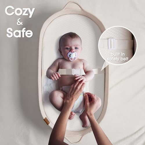 Baby Changing Basket Includes Diaper Caddy - Soft & Waterproof Dual-Cover, Portable, Changing Pad for Dresser & Changing Table, Gift for Baby Shower, Organic Cotton Rope - Image 3