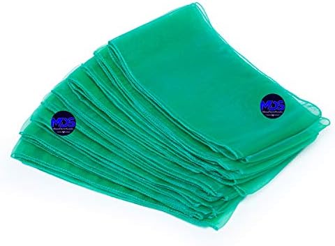MDS Pack of 100 Organza Chair Sashes for Wedding & Event Décor – Green - Image 5
