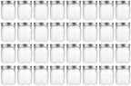 novelinks 8 oz Plastic Mason Jars and Clear Plastic Jars with Lids 8 oz by novelinks
