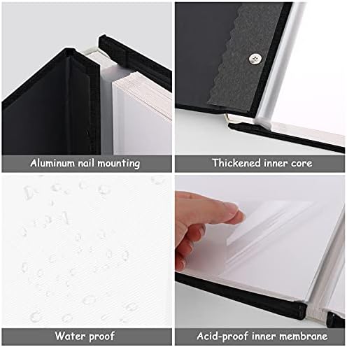 Zesthouse Photo Album Self Adhesive Pages, 60 Pages Magnetic Scrapbook Albums with Sticky Page, Photos Album Holds 8x10 & 5X7 & 4x6 & 6x8 & 3x5, Large Picture Book Ideal Gift for Family Wedding Baby - Image 6