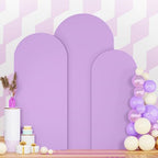 7.2ft 6.6ft 6ft Arch Covers Lavender Wedding Arch Cover Set of 3 Balloon Arch Spandex Cover Purple Arch Backdrop Cover Round Top Chiara Backdrop Cover for Happy Birthday Party Arch Decoration by PATYDEST