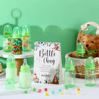 TrelaCo 20 Pcs Bottle Chug Game Animal Baby Shower Favors Transparent Green - Image 4