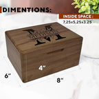 Floral Initial Keepsake Box - Personalized Memory Box for Keepsakes Wedding - Image 6