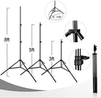 EMART 8x8 FT Backdrop Stand Adjustable Back Drop Stand for Party Wedding - Image 4