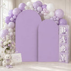 Lavender Arch Cover 7.2 and 6ft Ligth Purple Arch Backdrop Cover Set of 2 - Image 3