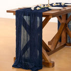 Cheesecloth Table Runner Fall Boho Wedding Birthday Party Home Decor - Image 4