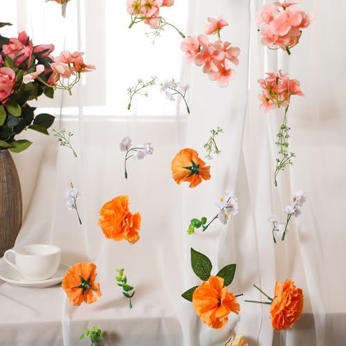 6 Pcs 35.4 ft Hanging Flower Artificial Wildflower Garlands Floral Vines - Image 3