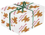MyPupSocks Customized Add Your Name Merry Christmas Wrapping Paper Gingerbread Man White Present Gift Wrap Paper for Birthday, Baby Shower, Weddings, Graduations 3 Rolls 58"x 23" - Image 3