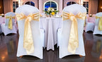 MDS® Pack of 75 Satin Chair Sashes for Wedding & Events – Beige - Image 2