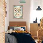 Framed 08x10 inch Trendy Preppy Blue Striped Wall Art Cool Kids Club Quotes Poster Modern Funny Toddler Canvas Prints for Kids Playroom Bedroom Wall Decor - Image 5