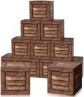 Gilprop 12 Pcs Cowboy Party Decorations Wood Grain Boxes Western Rustic by Gilprop