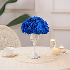 BLOSMON Hydrangea Artificial Flowers Ball Centerpieces Royal Blue Set of 10 - Image 3