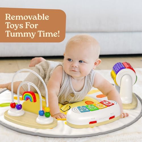 Little Acorn, 4-in-1 Baby Activity Center | Montessori-Inspired Design | 8 Interactive Toys | Tummy Time, Exersaucer & Toddler Table | Shower Gift | Essential (Sun) - Image 6