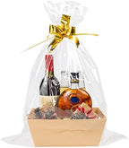 6 Set Sturdy Kraft Gift Baskets Empty Kit for Women, Men, Natural Wood Tone by MADHOLLY