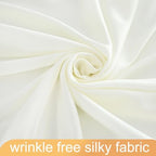 20ft x 10ft Ivory Backdrop Curtain for Wedding Ivory Wrinkle Free Backdrop Drapes Panels for Parties Baby Shower Bridal Shower Birthday Photo Photography Polyester Fabric Background Decoration - Image 6
