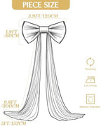 Big Gold Bow Backdrop Large Gold Bow Decor Gift Bows Birthday Decorations 48x24x120 Inches Giant Bow Birthday Party Backdrop for Wedding Baby Shower Photography Coquette Room Decor - Image 7