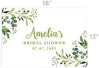 Andaz Press Custom Personalized Disposable Paper Placemats, 12 x 18 Inch, Set of 25, Custom Bridal Shower Greenery, Tableware, Dining, Tabletop, Table Setting for Wedding, Bridal Shower - Image 3