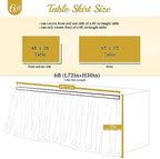 Suppromo 6ft Pink Tulle Table Skirt Baby Shower Tablecloth for Rectangle Tables or Round Tables Pink Ruffle Tutu Table Skirts Teacher Desk Skirt Princess Girls Birthday Party Cake Dessert Decorations - Image 6