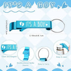 Vesici 50 Set Baby Shower Favors for Guest Bottle Openers,Footprint Boy - Image 3