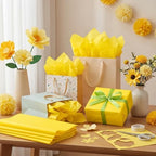 500 Sheets Yellow Tissue Paper Bulk 15 x 20 Inch for Fall Harvest Gift Bags - Image 2