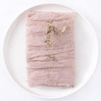 DeZerlor Pink Washable Cheesecloth Napkins Set of 50 for Wedding Party - Image 5