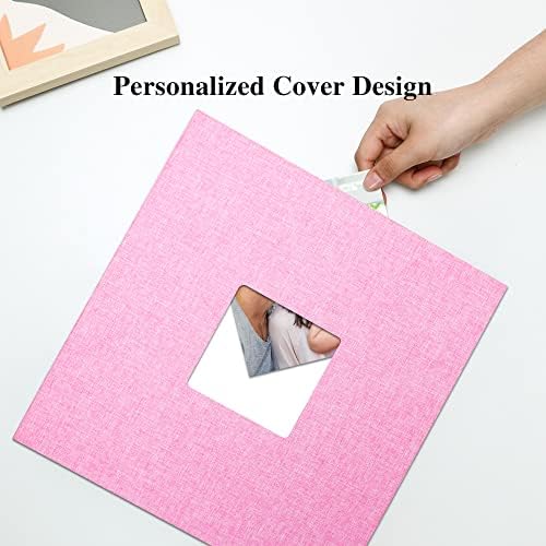 Vienrose Large Photo Album Self Adhesive for 4x6 8x10 Pictures Magnetic Scrapbook Album DIY 11" X 10.6" 60 Blank Pages with A Metallic Pen - Image 2