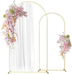 Wedding Arch Backdrop Stand Set of 2 (7.2FT, 6FT) Gold Wedding Balloon Arched Backdrop Stand Square Arch Frame for Birthday Party Bridal Baby Shower Ceremony Decoration by SPRITEDISPLAY
