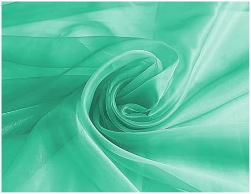 35 Yard Organza Fabric 44" Wide for Wedding Event Décor - Mint - Image 4