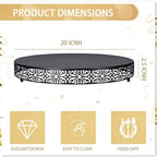 Wenqik 20 Inch Cake Stand Round Metal Cupcake - Image 2