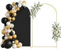 Arttown 7.2FT Gold Metal Arch Backdrop Stand and Black Arch Cover Set by Arttown