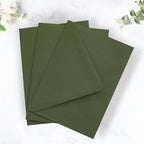 PONATIA 50PCS A7 Euro Flap Envelopes, 5x7 Olive Green Liner Envelope - Image 3