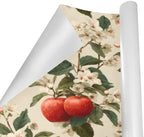 OTVEE 2 Rolls Birthday Wrapping Paper Roll - Apples White Flowers Pattern Design Gift Wrap Perfect for Weddings, Brides, Holidays, Baby Showers - 58 x 22.8 inches - Image 3
