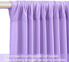 20ft x 15ft Lavender Wrinkle Free Backdrop Curtains for Wedding Party Lilac Backdrops Curtain Drapes Fabric Decorations Photo Back Drop Cloth for Baby Shower Photography Stage Reception - Image 7