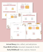 Lamare Baby Memory Book – Baby First Year Keepsake Journal, Baby Scrapbook - Image 5