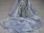 50 Yard Organza Fabric 44" Wide for Wedding Event Décor - Dusty Blue - Image 3