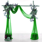 Pack of 2 Wedding Arch Drape Panel Fabric 30" x 75ft - Green - Image 2