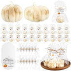 Leelosp 40 Sets Pumpkin Soaps Fall Baby Shower Favors with Cards Gift Bags by Leelosp
