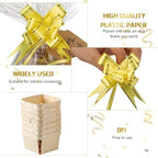 Pinkunn 30 Set Wooden Gift Baskets, with Clear Wrap Paper Bow Rope, 4'' - Image 4