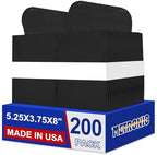 METRONIC Black Paper Bags 5.25x3.75x8 Inch Small Gift Bags 200 Pack by METRONIC