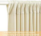 20ft x 12ft Beige Backdrop Curtains Wrinkle Free Backdrop Curtain for Wedding Parties Beige Fabric Backdrops Drapes Back Drop Cloth Bridal Shower Stage Curtains Wedding Decorations for Reception - Image 7