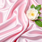 Wish Care Pink Satin Table Clothes for 4 Foot Rectangle Tables - 4FT Wrinkle Resistant Glitter Rectangle Tablecloths, Party Table Covers for Wedding Banquet, Baby Shower, Birthday, Holiday Dinner - Image 5